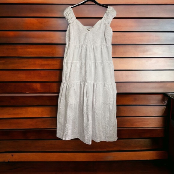 Old Navy white midi summer Dress, Petite L, NWT - Picture 1 of 5